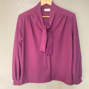 Vintage COS COB Plum Blouse